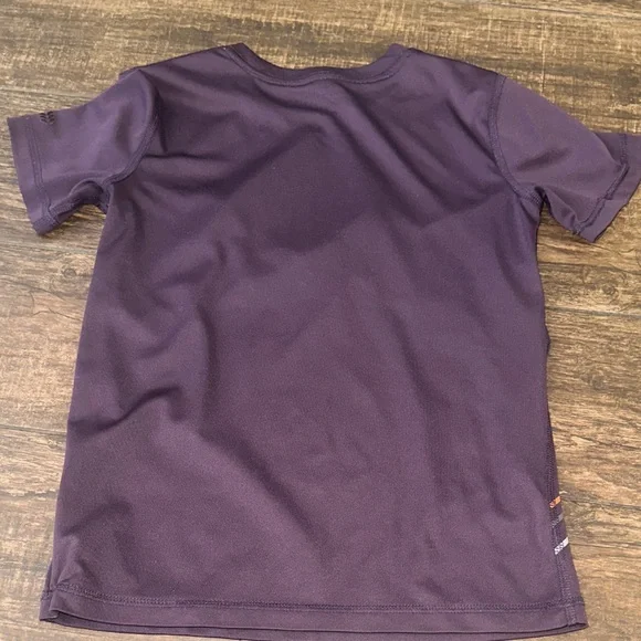 All in Motion deep purple Kids Tee with Graphic Stripes - Picture 4 of 4